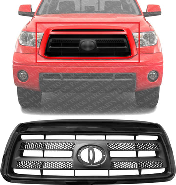 Front Grille Assembly Primed Shell And Insert Direct Replacement Compatible With 2010-2013 Toyota Tundra TO1200345 531000C240C0