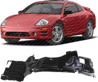 Front Fender Liner Left Driver Side Direct Replacement Compatible With 2000-2005 Mitsubishi Eclipse MI1248110 MR990641