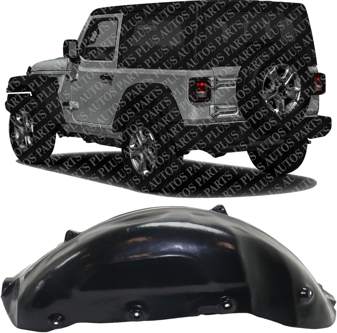 Rear Fender Liner Left Driver Side Direct Replacement Compatible With 2018-2024 Jeep Wrangler CH1762104 68270817AD