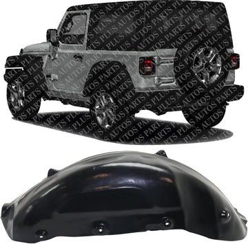 Rear Fender Liner Left Driver Side Direct Replacement Compatible With 2018-2024 Jeep Wrangler CH1762104 68270817AD