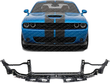 Front Upper Radiator Support Crossmember Tie Bar Plastic With Steel Direct Replacement Compatible With 2015-2022 Dodge Challenger CH1225284 68174972AF