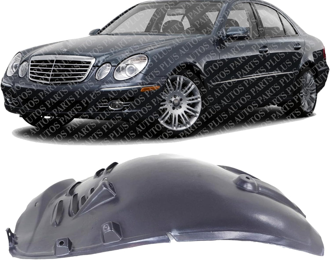 Front Section Fender Liner Left Driver Side Direct Replacement Compatible With 2003-2009 Mercedes Benz E-Class MB1250100 2116980130