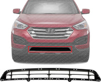 Front Bumper Lower Grille Textured Plastic Direct Replacement Compatible With 2013-2016 Hyundai Santa Fe HY1036118 865614Z000