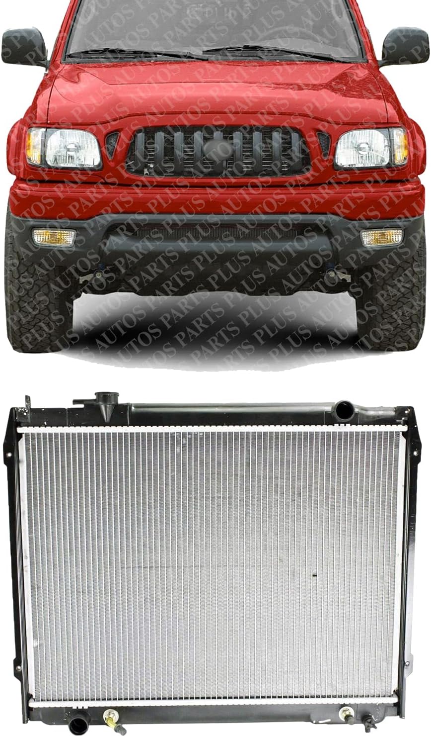 Front Radiator Aluminum Core Direct Replacement Compatible With 1995-2004 Toyota Tacoma TO3010177 164100C024