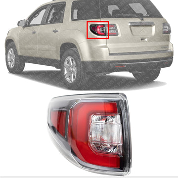 AUTOS PARTS PLUS Tail Light Left Driver Side Direct Replacement Compatible With 2013-2016 GMC Acadia / 2017 Limited 84051375-PFM