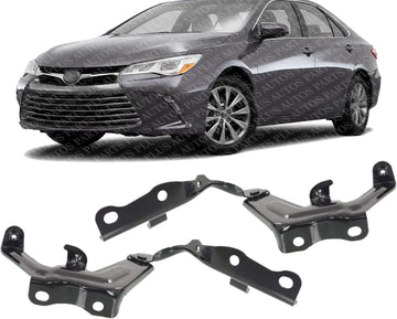 Set of 2 Front Hood Hinge Steel Right Passenger & Left Driver Side Direct Replacement Compatible with 2015-2017 Toyota Camry TO1236191 TO1236192 5341006320 5342006320