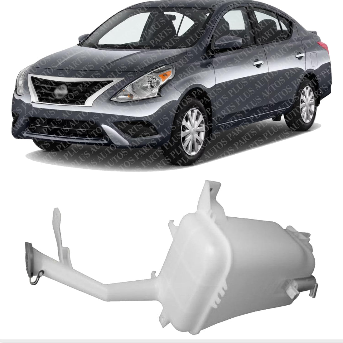 Front Washer Reservoir Assembly with Pump Direct Replacement Compatible with 2012-2019 Nissan Versa NI1288148 289103AF1A