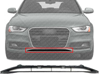 Front Bumper Center Grille Primed Plastic Direct Replacement Compatible With Audi A4 / S4 2013-2014 AU1036108 8K0807647A