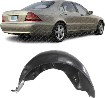 Rear Fender Liner Right Passenger Side Direct Replacement Compatible With 1994-1999 Mercedes Benz S-Class MB1763100 1406980630