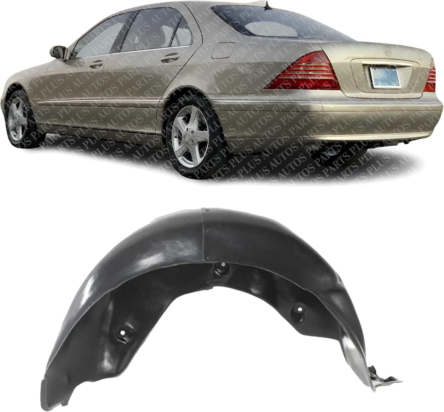Rear Fender Liner Left Driver Side Direct Replacement Compatible With 1994-1999 Mercedes Benz S-Class MB1762100 1406980530