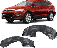 Set Of 2 Front Fender Liner Right Passenger & Left Driver Side Direct Replacement Compatible With 2010-2015 Mazda CX-9 MA1249144 MA1248144 TE7356140A-PFM TE7356130A-PFM