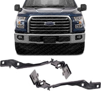 Set of 2 Front Hood Hinge Steel Right Passenger & Left Driver Side Direct Replacement Compatible with 2015-2020 Ford F-150 FO1236165 FO1236177 FO1236164 FL3Z16796B FL3Z16797B