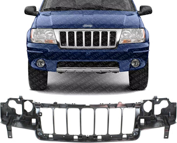 Front Header Panel Direct Replacement Compatible With 2004 Jeep Grand Cherokee CH1220120 55156753AD