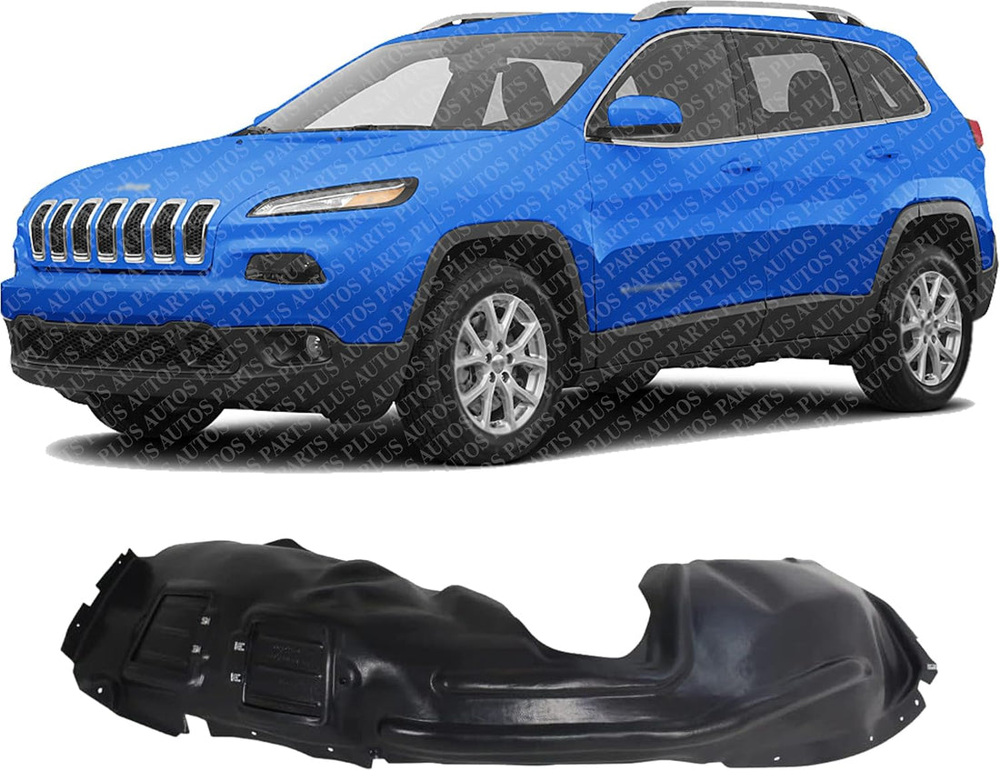 Front Fender Liner Left Driver Side Direct Replacement Compatible With 2014-2018 Jeep Cherokee CH1248163 68209679AE