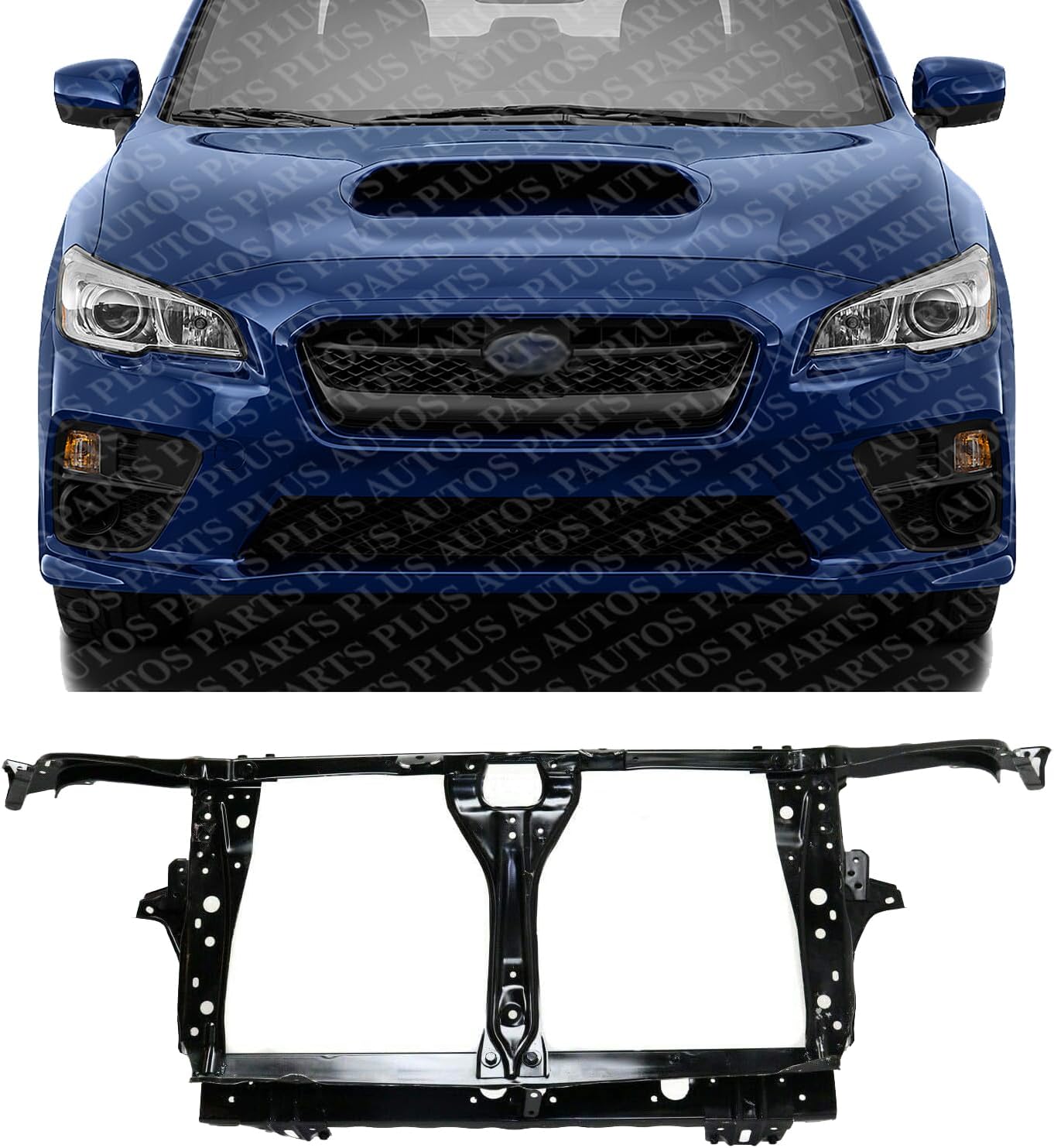 Front Radiator Support Assembly Steel Direct Replacement Compatible With 2015-2021 Subaru WRX/STI SU1225148 53029FJ0939P