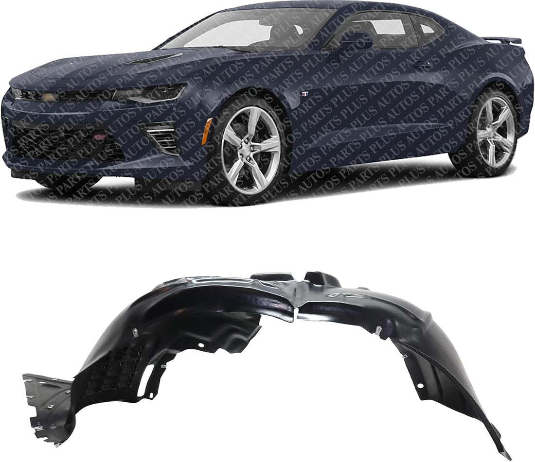 Front Fender Liner Left Driver Side Direct Replacement Compatible With 2016-2022 Chevrolet Camaro GM1248296 84922604