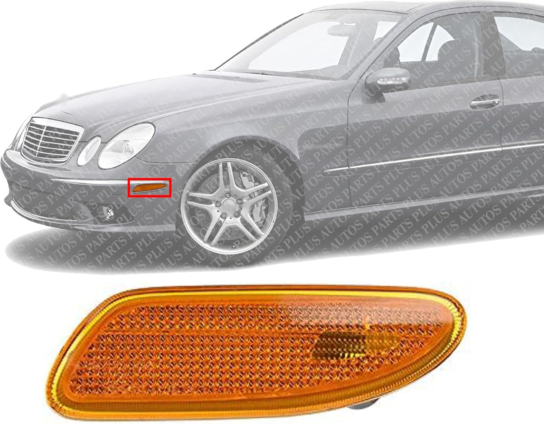 Front Side Marker Lamp Right Passenger Side Direct Replacement Compatible With 2001-2007 Mercedes Benz C-Class MB2571102 2038200821