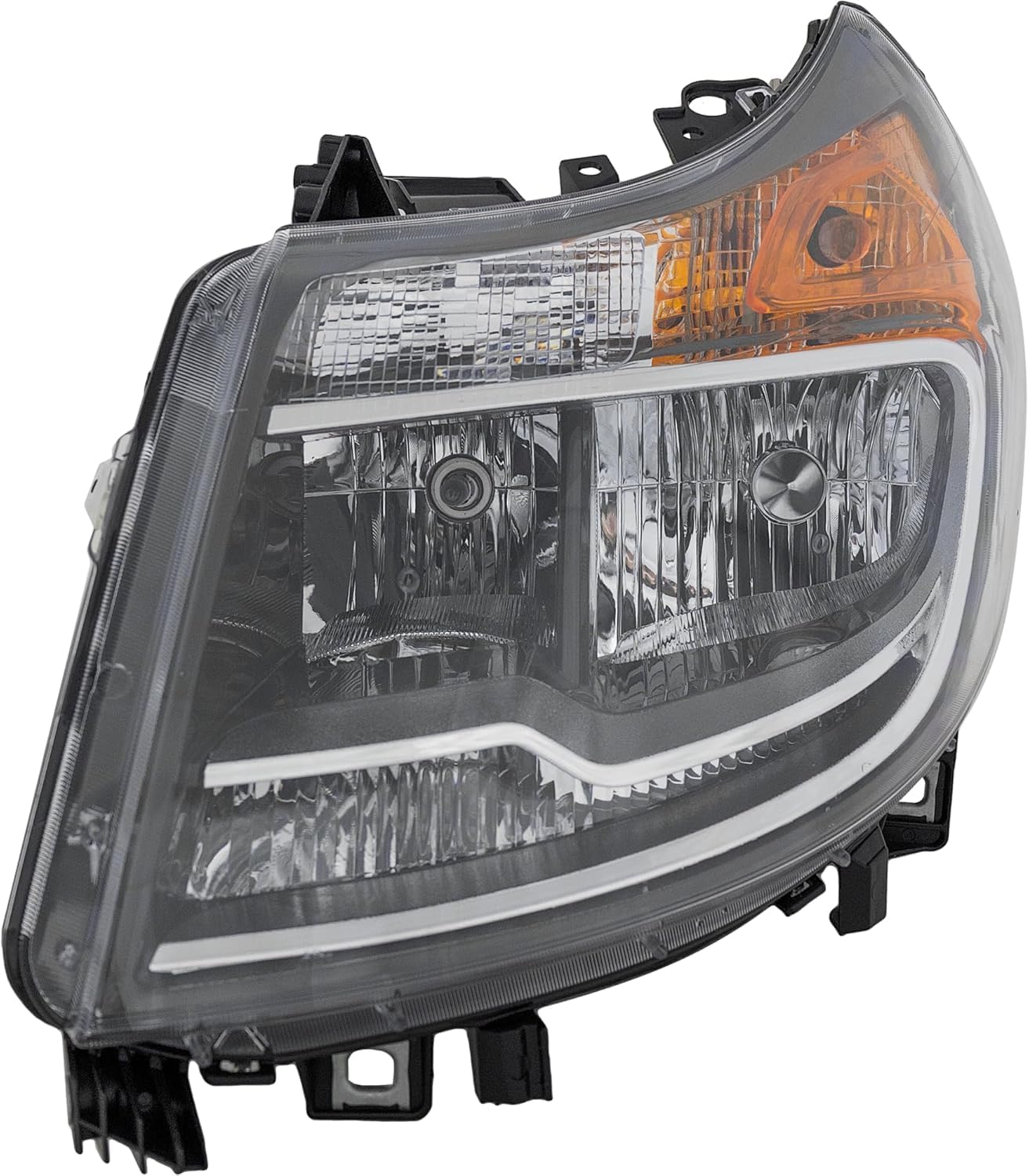 Front Head Light Assembly Left Driver Side Direct Replacement Compatible With 2014-2022 Ram ProMaster 1500 2500 3500 CH2502291 68154589AL 68154589AK 68154589