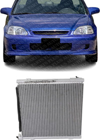 Front A/C Condenser Aluminum Core Direct Replacement Compatible With 1996-2000 Honda Civic HO3030108 80110S01A11