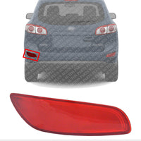 Rear Bumper Reflector Plastic Left Driver Side Direct Replacement Compatible With 2010-2012 Hyundai Santa HY1184107 924082B510