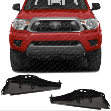 Set Of 2 Front Bumper Bracket Left Driver & Right Passenger Side Direct Replacement Compatible With 2012-2015 Toyota Tacoma TO1042121 TO1043121 5327304030 5327404030