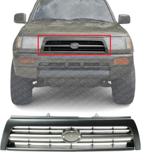 Front Grille Assembly Painted Gray Shell And Insert Direct Replacement Compatible With 1996-1998 Toyota 4Runner TO1200203 5311135340
