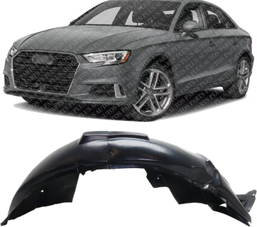 Front Fender Liner Left Driver Side Direct Replacement Compatible With 2015-2020 Audi A3 AU1248142 8V5821171G-PFM
