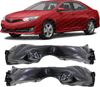Set of 2 Front Fender Liner Plastic Left Driver & Right Passenger Side Direct Replacement Compatible with 2012-2014 Toyota Camry TO1249166 TO1248166 5387506170 5387606170