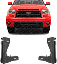 Set of 2 Front Radiator Support Bracket Steel Left Driver & Right Passenger Side Direct Replacement Compatible with 2007-2013 Toyota Tundra / 2008-2022 Toyota Sequoia