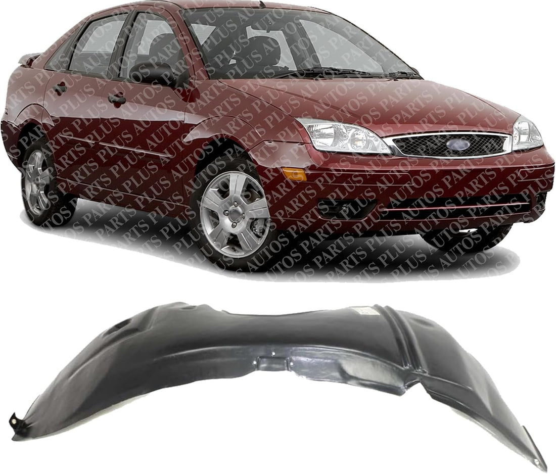 Front Fender Liner Right Passenger Side Direct Replacement Compatible With 2000-2007 Ford Focus FO1251107 5S4Z16102AA