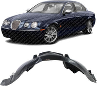 Front Fender Liner Left Driver Side Direct Replacement Compatible With 2004-2008 Jaguar S-Type JA1248100 XR837523