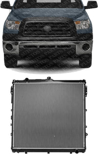Front Radiator Aluminum Core Direct Replacement Compatible With 2007-2020 Toyota Tundra / 2008-2014 Sequoia TO3010316 164000S010