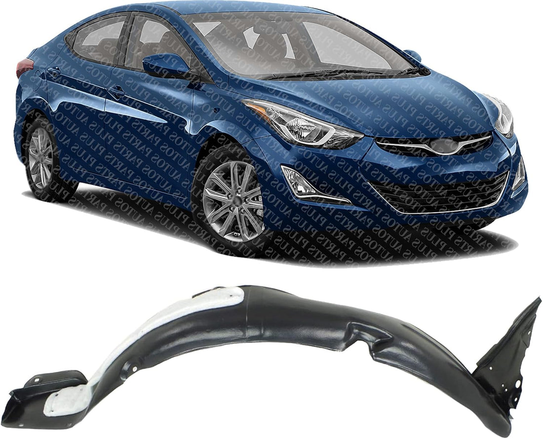 Front Fender Liner Right Passenger Side Direct Replacement Compatible With 2014-2016 Hyundai Elantra HY1249137 868123Y500
