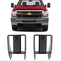 Front Bumper Bracket Left Driver & Right Passenger Side Direct Replacement Compatible With 2011-2014 Chevrolet Silverado/GMC Sierra 2500HD 3500HD GM1066195 20966182