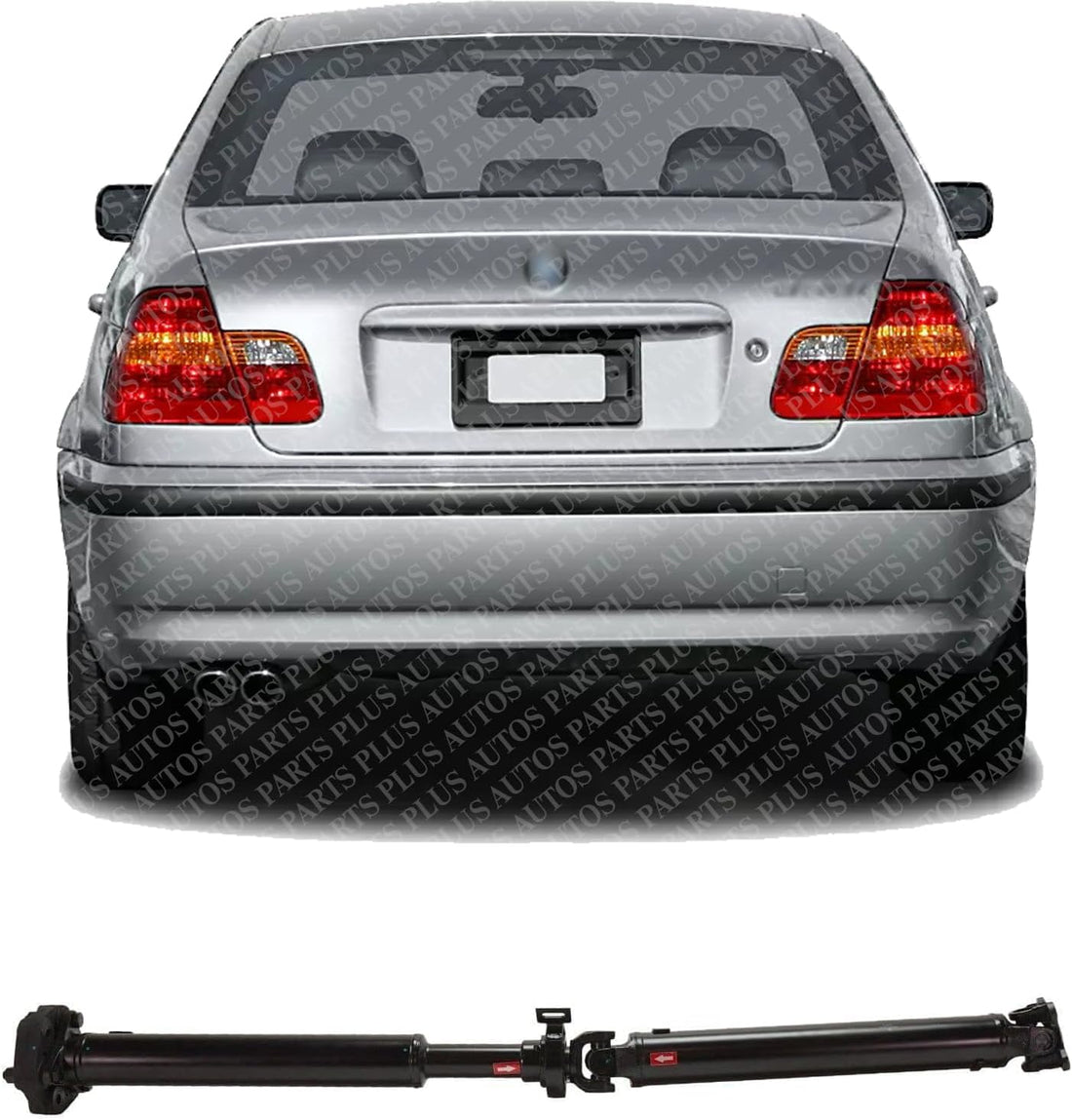 Rear Driveshaft Steel Direct Replacement Compatible With 2001-2005 BMW 325xi / 330xi 26117502959