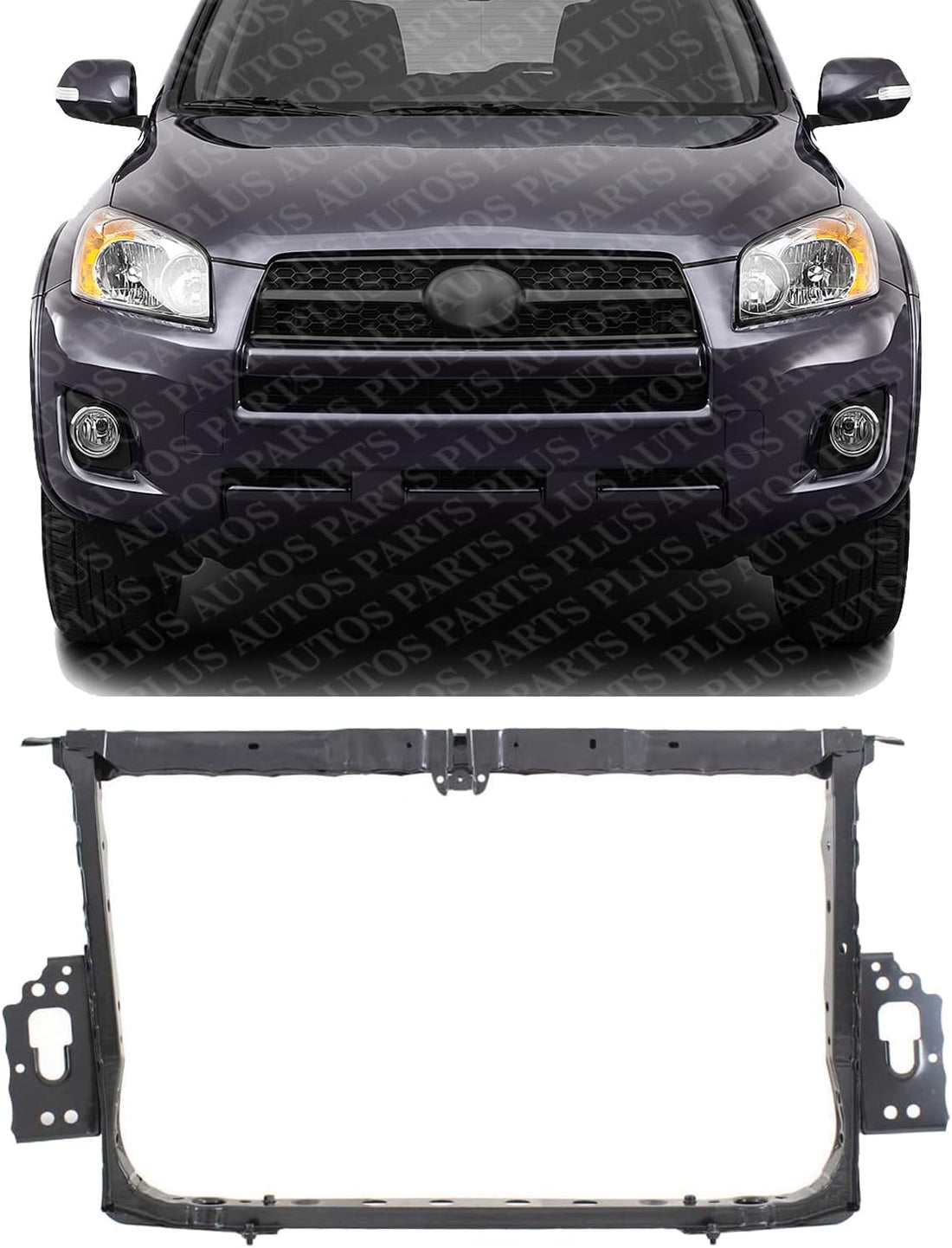 Front Radiator Support Assembly Steel Direct Replacement Compatible With 2006-2012 Toyota RAV4 TO1225257 532050R010
