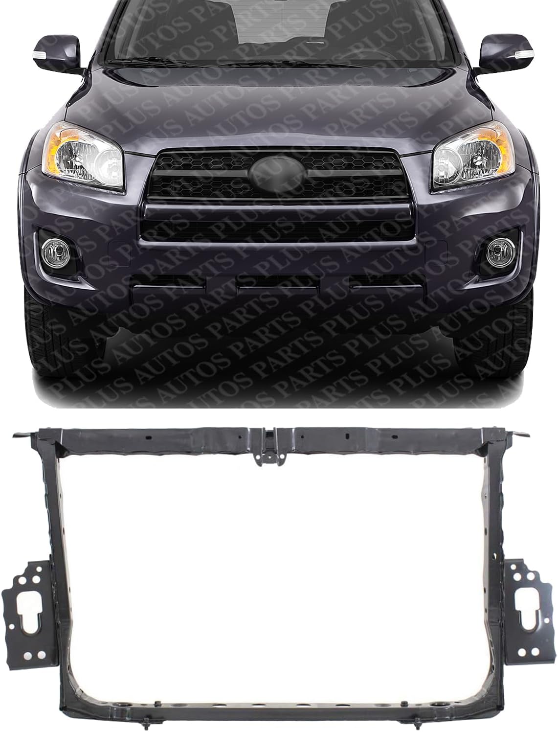 Front Radiator Support Assembly Steel Direct Replacement Compatible With 2006-2012 Toyota RAV4 TO1225257 532050R010