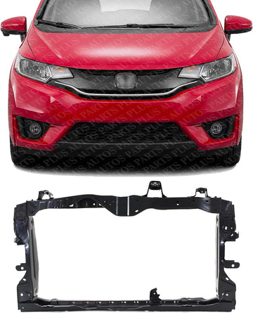 Front Radiator Support Assembly Steel Direct Replacement Compatible With 2015-2017 Honda Fit HO1225176 60400T5RA00ZZ