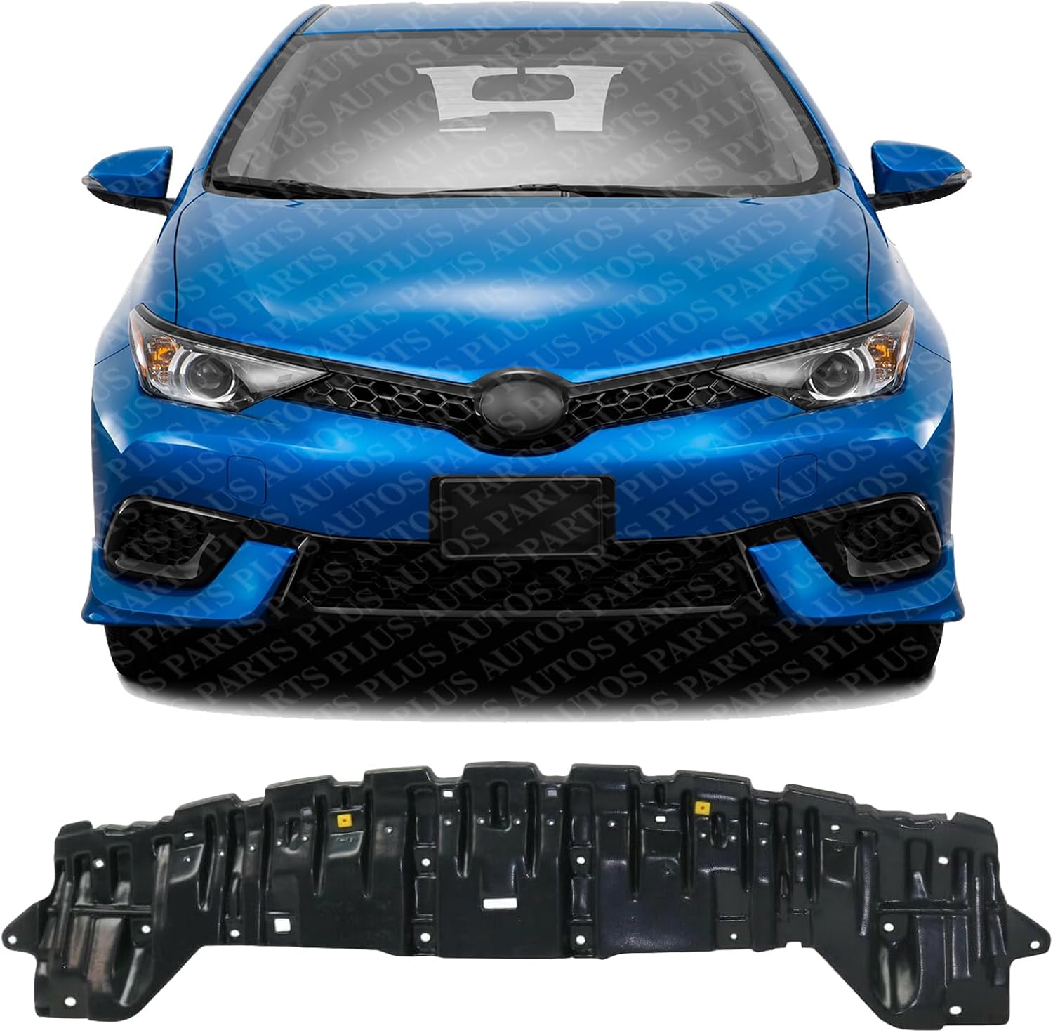 Front Engine Splash Shield Under Cover Direct Replacement Compatible with 2017-2018 Toyota Corolla / 2016 Scion iM TO1228236 5261812030