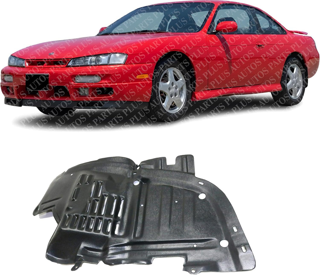 Front Section Fender Liner Left Driver Side Direct Replacement Compatible With 1997-1998 Nissan 240SX NI1250123 6384181F00