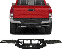 Rear Bumper Face Bar Powdercoated Black Steel With Pad Provision Without Mounting Bracket Direct Replacement Compatible With 2016-2023 Toyota Tacoma TO1102249 5215904030