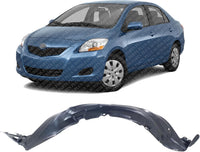 Front Fender Liner Left Driver Side Direct Replacement Compatible With 2007-2011 Toyota Yaris TO1250119 5387652141