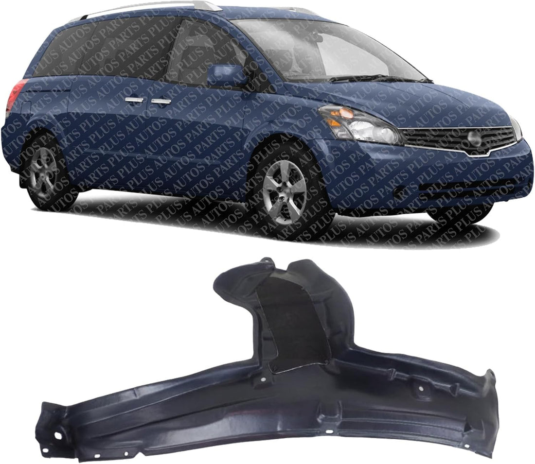 Front Fender Liner Rear Section Right Passenger Side Direct Replacement Compatible With 2011-2017 Nissan Quest NI1249129 638421JA0A