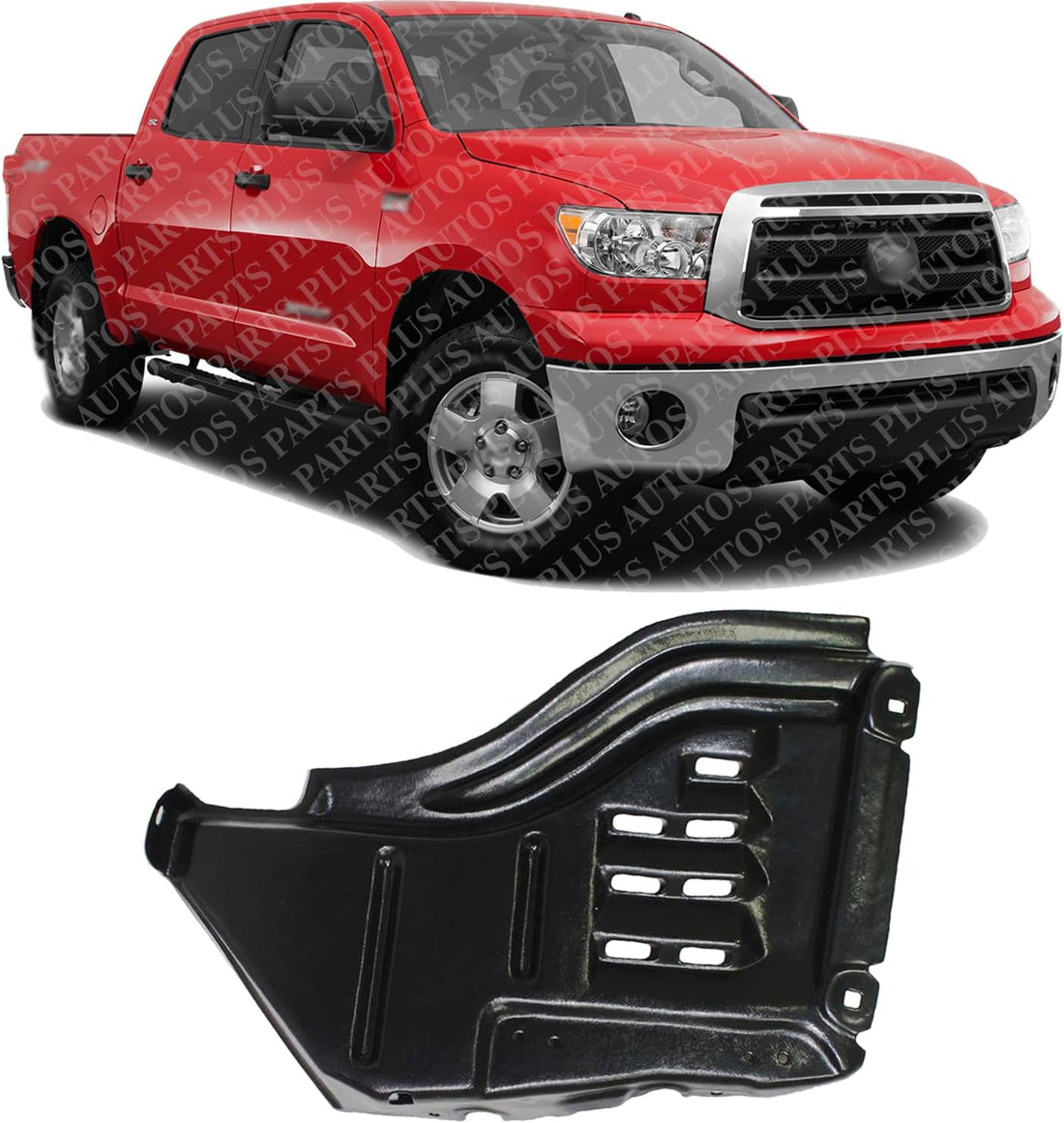 Front Section Fender Liner Right Passenger Side Direct Replacement Compatible With 2007-2013 Toyota Tundra TO1249147 538050C020
