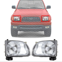 Set Of 2 Front Head Light Assembly Left Driver & Right Passenger Side Direct Replacement Compatible With 2001-2004 Toyota Tacoma TO2502136 TO2503136 8115004110 8111004110