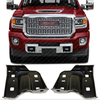 AUTOS PARTS PLUS Set Of 2 Front Bumper Inner Bracket Steel Right Passenger & Left Driver Side Direct Replacement Compatible With Chevrolet Silverado/GMC Sierra 2500HD 3500HD 2015-2019 GM1062112