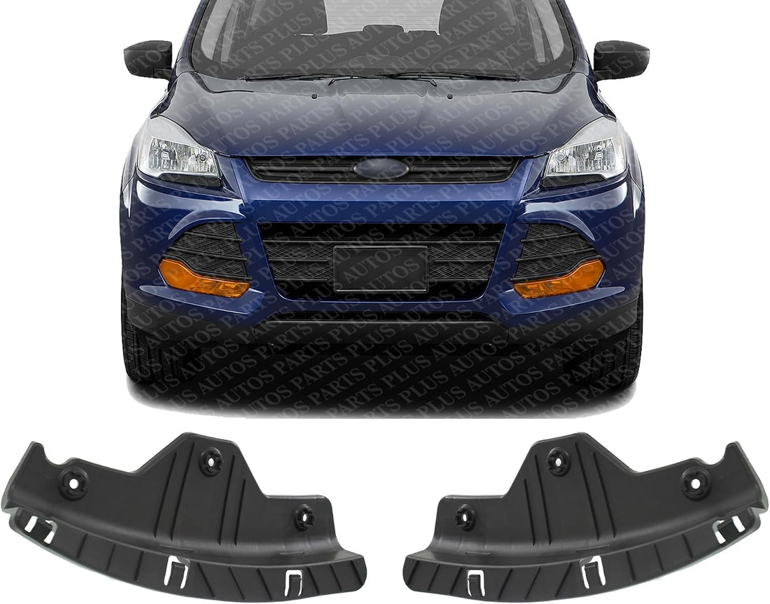 Set of 2 Front Upper Headlight Bracket Plastic Right Passenger & Left Driver Side Direct Replacement Compatible with 2013-2016 Ford Escape FO2509103 FO2508103 CJ5Z17C972A CJ5Z17C973A
