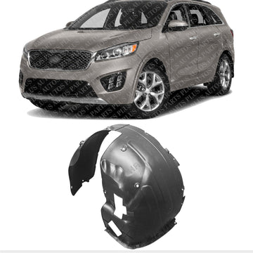 Front Fender Liner Left Driver Side Direct Replacement Compatible With 2019-2020 Kia Sorento KI1248160 86810C6500