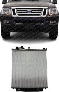 Front Radiator Aluminum Core Direct Replacement Compatible With 2006 Ford Explorer FO3010273 6L2Z8005AD