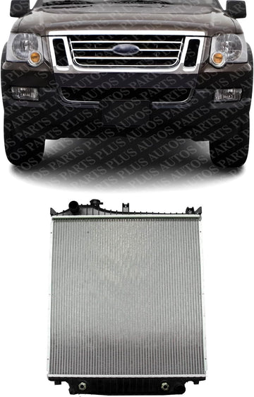 Front Radiator Aluminum Core Direct Replacement Compatible With 2006 Ford Explorer FO3010273 6L2Z8005AD